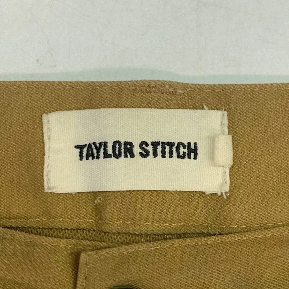 Taylor‎ Stitch Democratic Chino British Khaki Organic Cotton Pants Mens Size 30 - Picture 9 of 15